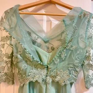 Etsy Dresses | Sage Green Lace Tulle Bridesmaid Dress Maxi Size 2 | Color: Green | Size: 2 | Alexgarc56's Closet